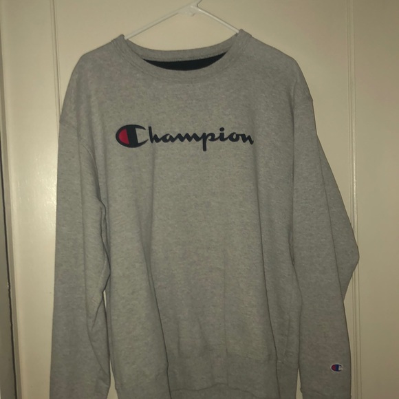 Light gray Champion Crew neck Sweatshirt - Picture 1 of 3